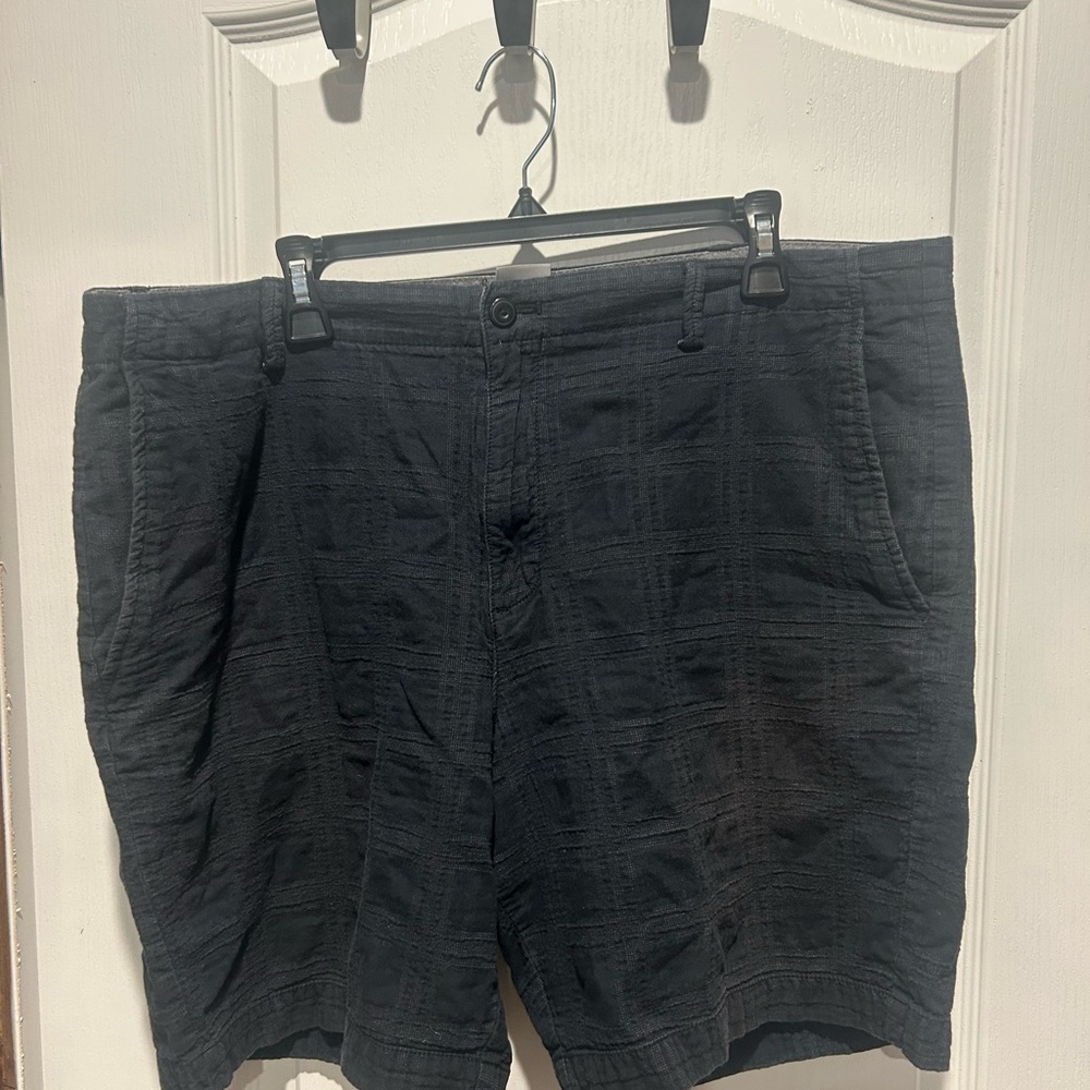 Chaps Dark Navy Flat Front Shorts SKU 601